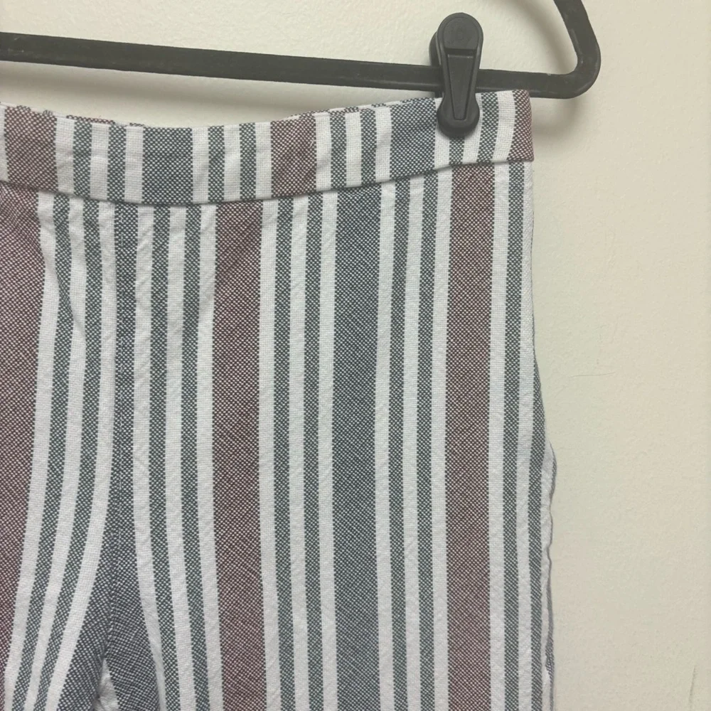 Free People Striped Mod Linen Pants